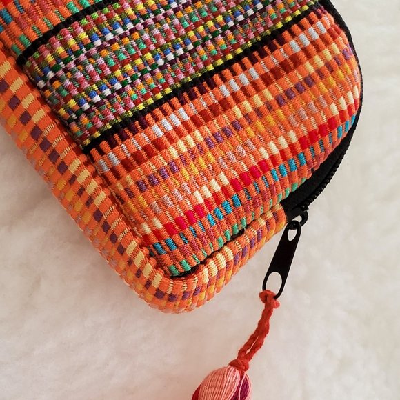 Pink Roses Coin Purse from Guatemala - Picture 5 of 6